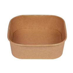 Conf 50 Bowl quadrate 900ml 17x17cm avana Signor Bio
