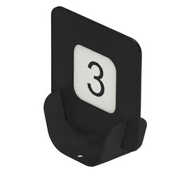 Porta QR code segnaposto  METAL NERO 10x4x11,5 cm NERO Stilcasa