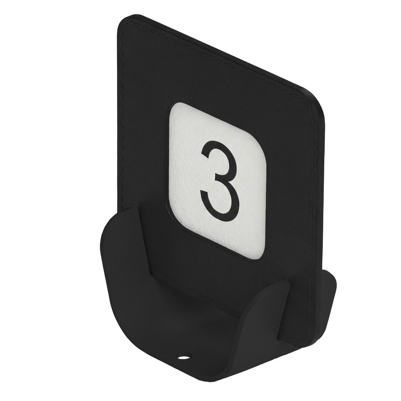 Porta QR code segnaposto  METAL NERO 10x4x11,5 cm NERO Stilcasa