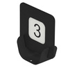 Porta QR code segnaposto  METAL NERO 10x4x11,5 cm NERO Stilcasa