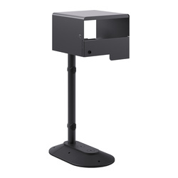 Portarifiuti coperto singolo su base con serratura e reggisacco 120lt Stilcasa