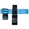 Set 2 cinghie per valigia regolabili Explora lungh. 190x5cm azzurro/nero Lebez