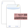 100 buste sacco COMPETITOR FSCR bianca strip adesivo 160x230mm 80gr Pigna Envelo