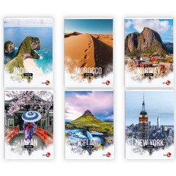 Maxiquaderno A4 40fg+2 80gr 4mm Travel BM