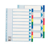 Separatore neutro in PPL 10 tasti colorati f.to A4 MAXI 24