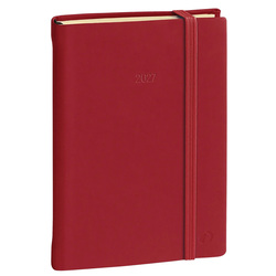 Agenda settimanale Ministro Prestige 16x24cm Silk bordeaux 2027 Quo Vadis