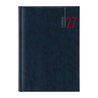 Agenda giornaliera 2027 dim.17x24cm cop. in carta imbottita blu