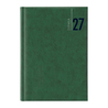 Agenda settimanale 2027 dim.17x24cm cop. in carta imbottita verde