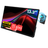 Monitor portatile 13.3" WUXGA Touch ALU con Wireless Power bank incluso 5000mAh_
