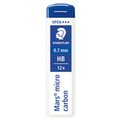 12 astucci da 12 mine 0.7mm MARSRMICRO 250 07-HB STAEDTLER