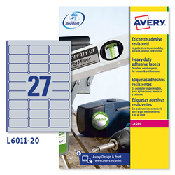 Poliestere adesivo L6011 argento 20fg A4 63