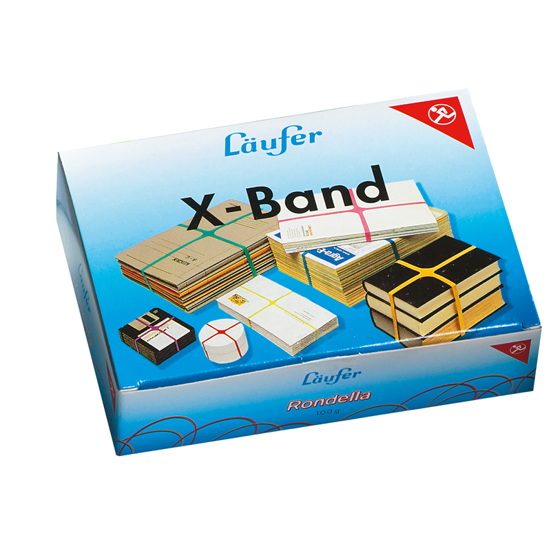 ELASTICO X-BAND Ã100 (150X11MM) SCATOLA 100GR COLORI ASS.