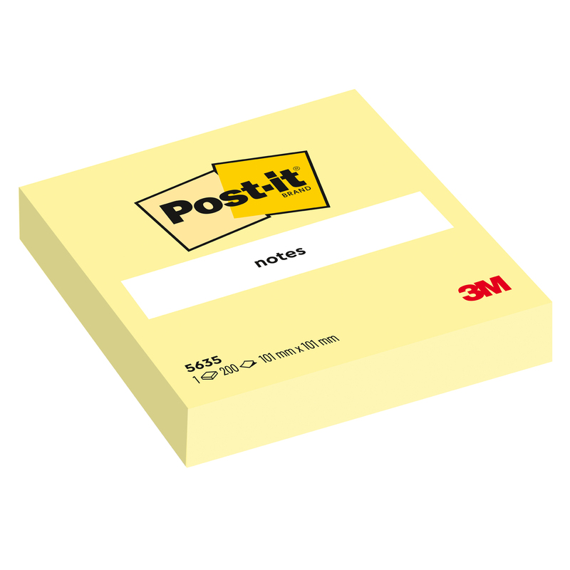 BLOCCO 200fg Post-itR Giallo Canary 100x100mm 5635