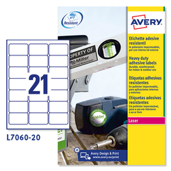 Poliestere adesivo L7060 bianco 20fg A4 63
