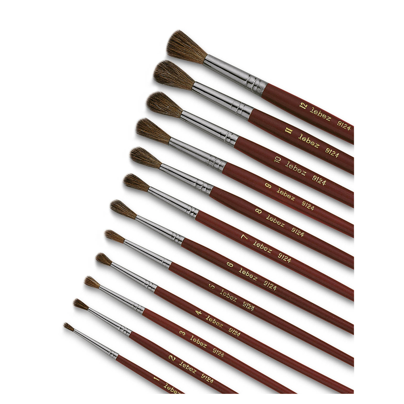 PENNELLO PUNTA TONDA pelo di pony N 11 SERIE 9124 LEBEZ