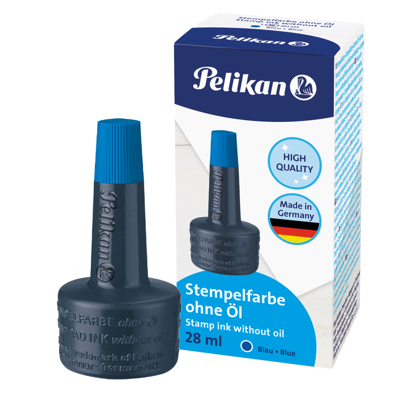 INCHIOSTRO BLU 4K S/OLIO 28ML X CUSCINETTI PELIKAN