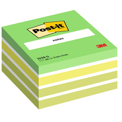 BLOCCO CUBO 450foglietti Post-itR 76x76mm 2028-G PASTELLO VERDE