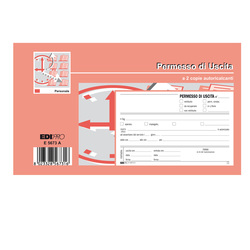 BLOCCO PERMESSO USCITA 50/50 FOGLI AUTORIC. 9