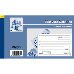 BLOCCO RICEVUTE GENERICHE 50FOGLI 2 COPIE AUTORIC. 9