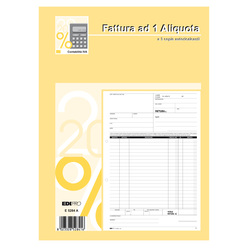 BLOCCO FATTURE 1 ALIQUOTA IVA 33/33/33 FOGLI AUTORIC. 29