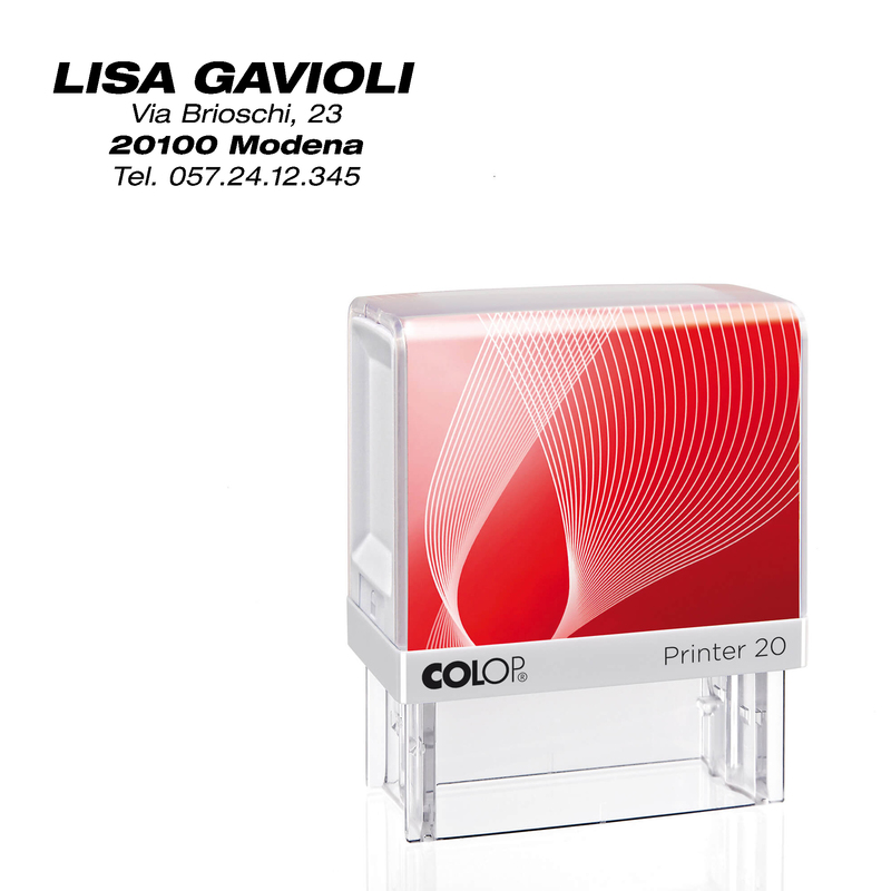 Timbro Printer 20 G7 autoinchiostrante 14x38mm 4 righe COLOP