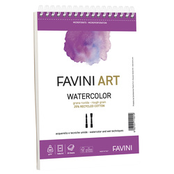 Blocco spiralato Watercolor Favini Art 20fg 300gr A5