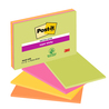 BLOCCO 45foglietti Post-itÂ® Super Sticky 101x152mm MEETING NOTE NEON 6445-SSP