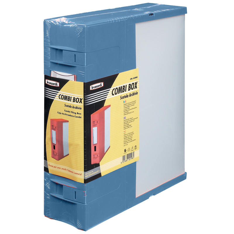 SCATOLA ARCHIVIO COMBI BOX E600 BLU 29,8X36,2 D.9CM