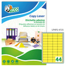 Etichetta adesiva LP4F giallo fluo 70fg A4 47