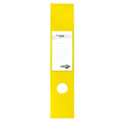 Busta 10 copridorso CDR PVC adesivi giallo 7x34