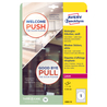 Adesivi per finestre in carta con pellicola Ã200mm 1adesivo/fg laser Avery