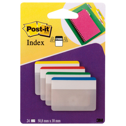 BLISTER 24 Post-itR INDEX STRONG 686F-1 50,8X38MM X ARCHIVIO