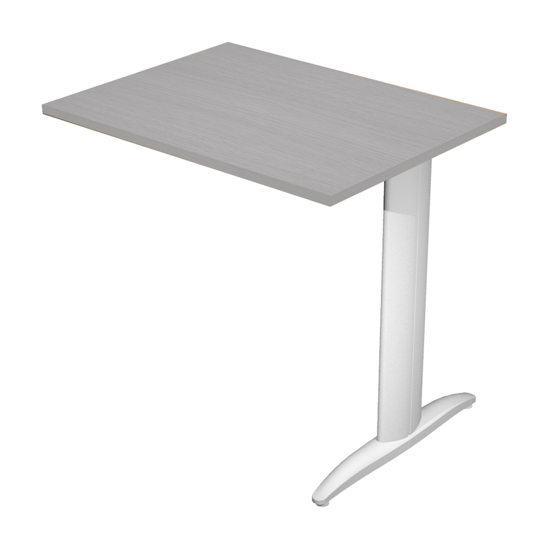 ALLUNGO REVERSIBILE DX/SX 80x60cm GRIGIO gamba GRIGIO ALLUMINIO EASY