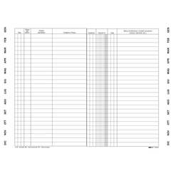 SCADENZARIO SPIRALATO 24x17cm EFFETTI PASSIVI 36fg E4033