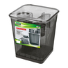 Set scrivania 6 accessori in rete metallica nero 1426 LEBEZ