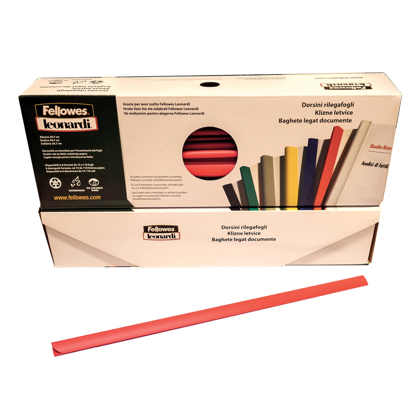 SCATOLA 50 DORSETTI 3MM ROSSO TONDO