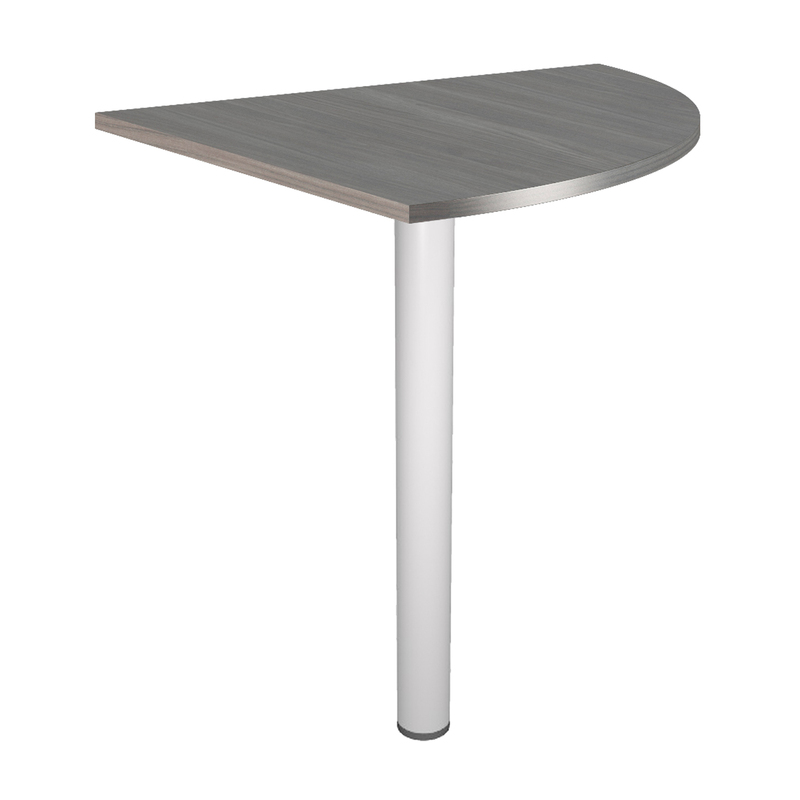 ANGOLARE 90  FRASSINO TOSC.+ GAMBA SUPPORTO GRIGIO ALL. x SCRIVANIE EASY