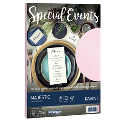 Carta metallizzata SPECIAL EVENTS A4 20fg 120gr rosa FAVINI