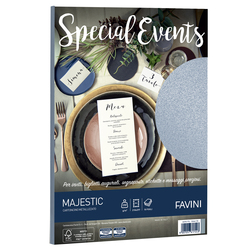 Carta metallizzata SPECIAL EVENTS A4 10fg 250gr argento FAVINI