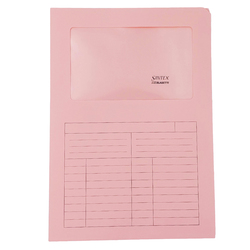 50 Cartelline a L c/finestra rosa 120gr Sintex Blasetti