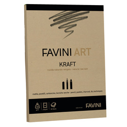 Album collato Kraft Favini Art 50fg 120gr A4