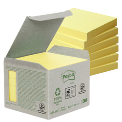 BLOCCO 100foglietti Post-itÂ® Notes Green 76x76mm 654-1B GIALLO