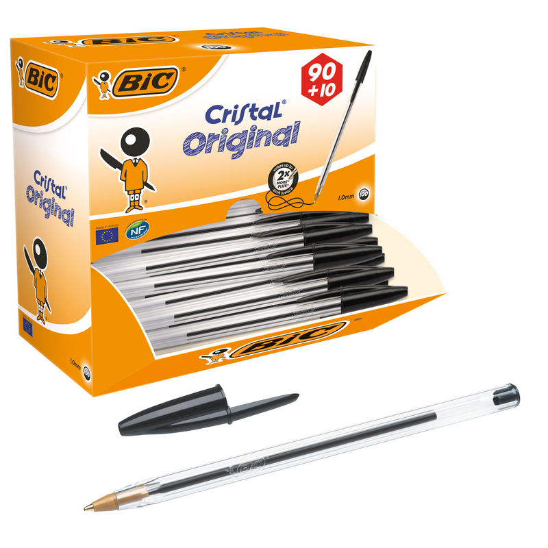 Dispenser value pack 90+10 penna sfera CRISTALÂ® medio 1