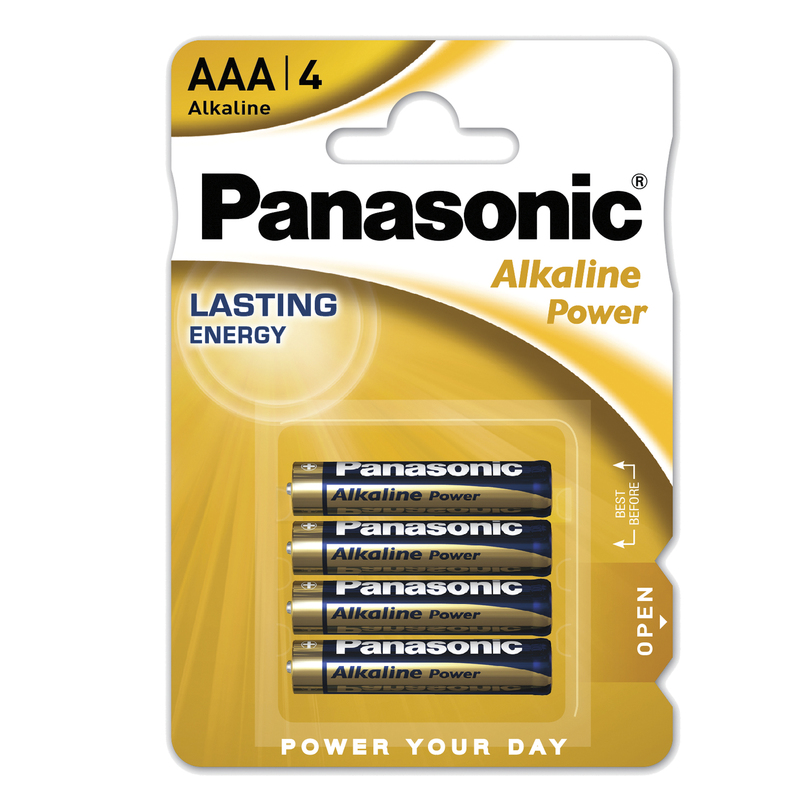 BLISTER 4 PILE MINISTILO ALKALINE AAA 1,5V PANASONIC