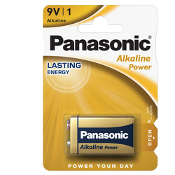 BLISTER PILA TRANSISTOR 9V ALKALINE PANASONIC