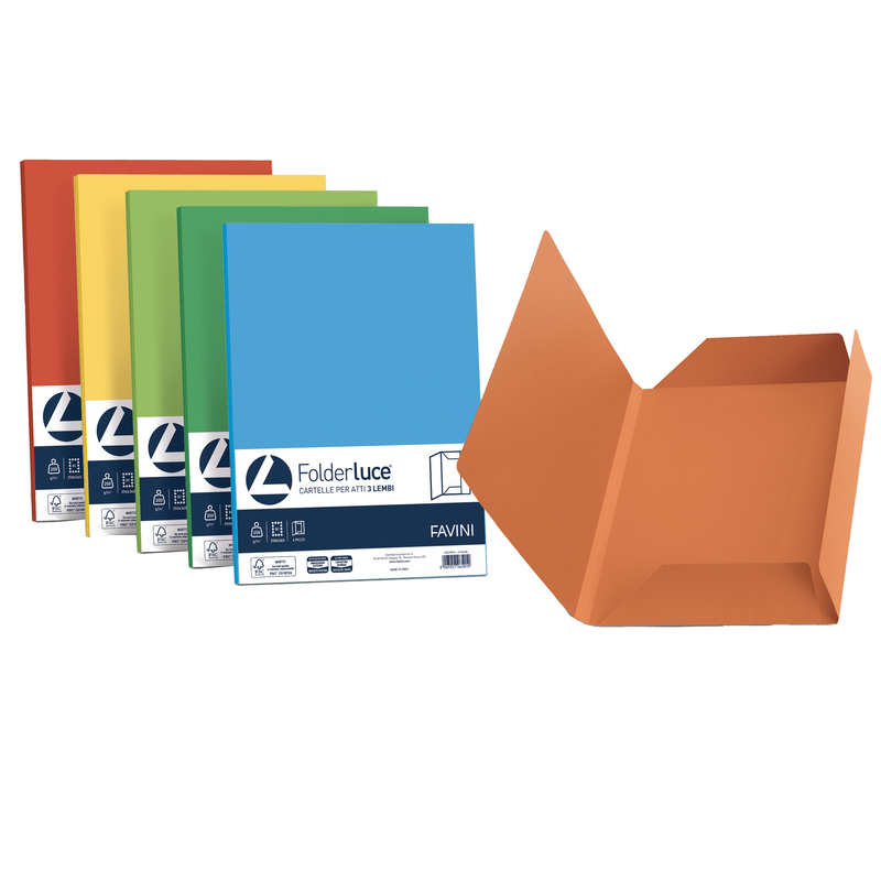 25 cartelline 3 lembi Luce 200gr 24