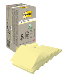 BLOCCO 100foglietti Post-itR Z-Notes Green 76x76mm R330-1T GIALLO RICICL.100