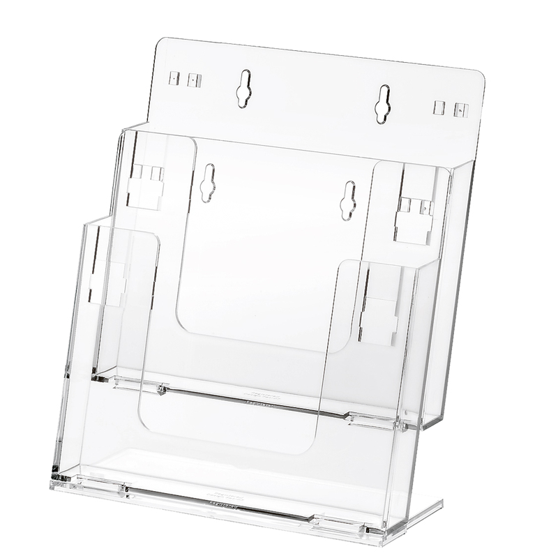 PORTADEPLIANT COMPONIBILI 2 TASCHE A4 DA BANCO E PARETE ART.5027