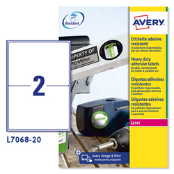 Poliestere adesivo L7068 bianco 20fg A4 199