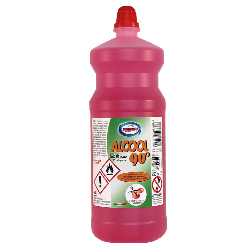 ALCOOL ETILICO 90Â° DENATURATO 750ml